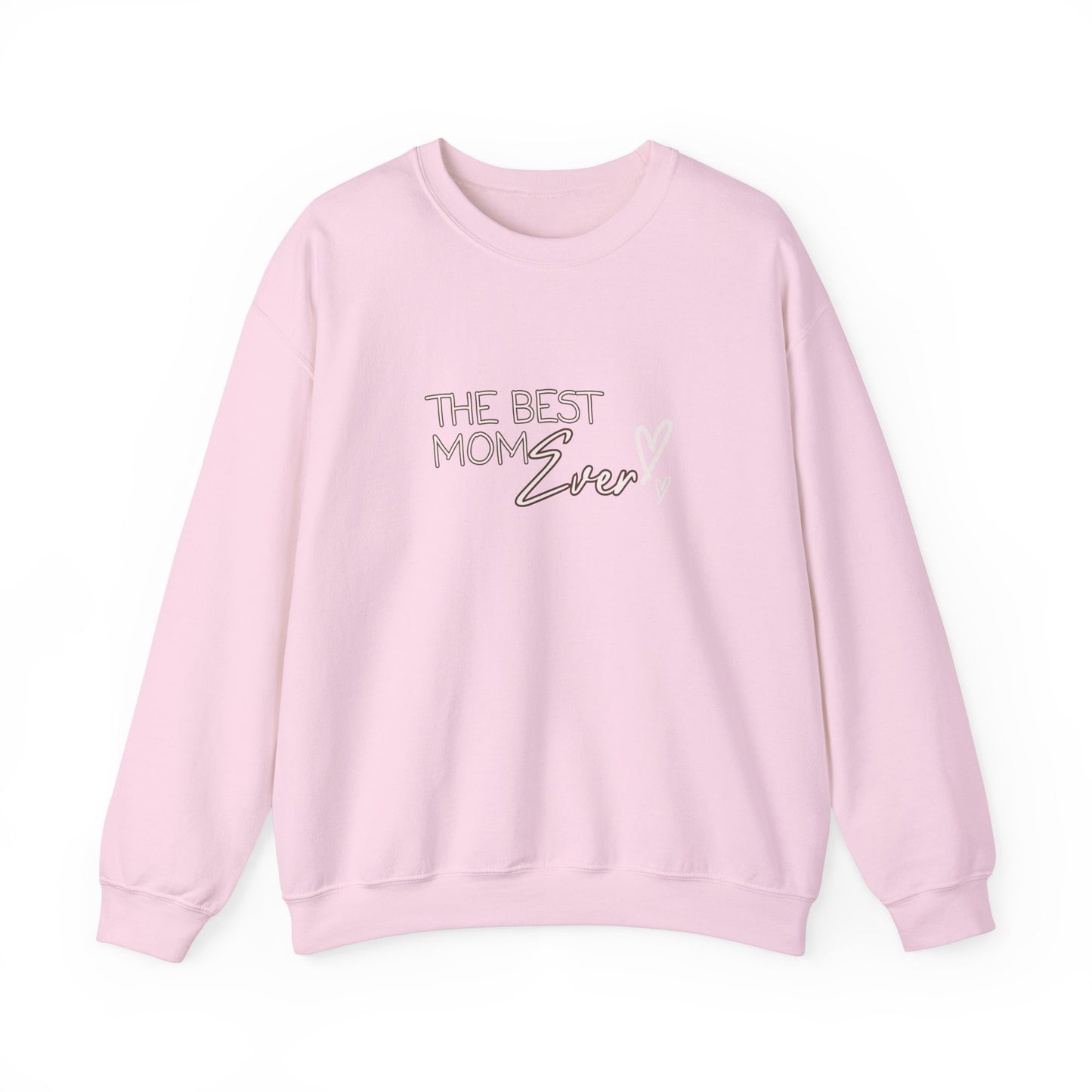 Best Mom Ever Hearts Heavy Blend™ Crewneck Sweatshirt