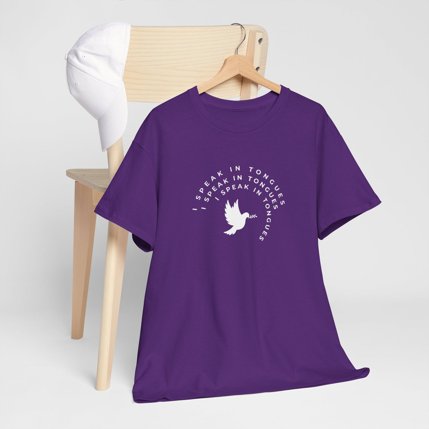 Speak In Tongues White Dove Unisex Cotton T-Shirt