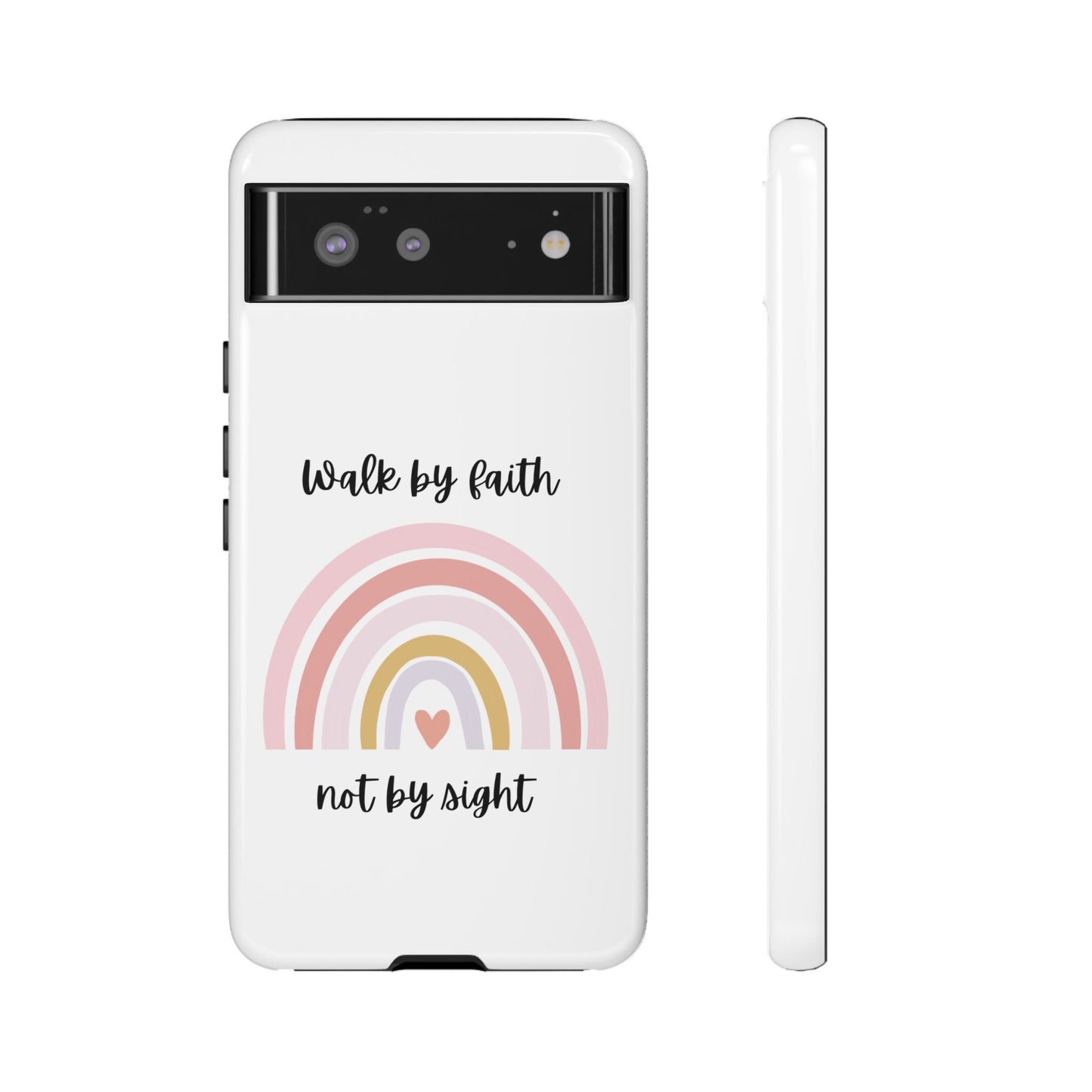 Walk By Faith Rainbow Phone Case