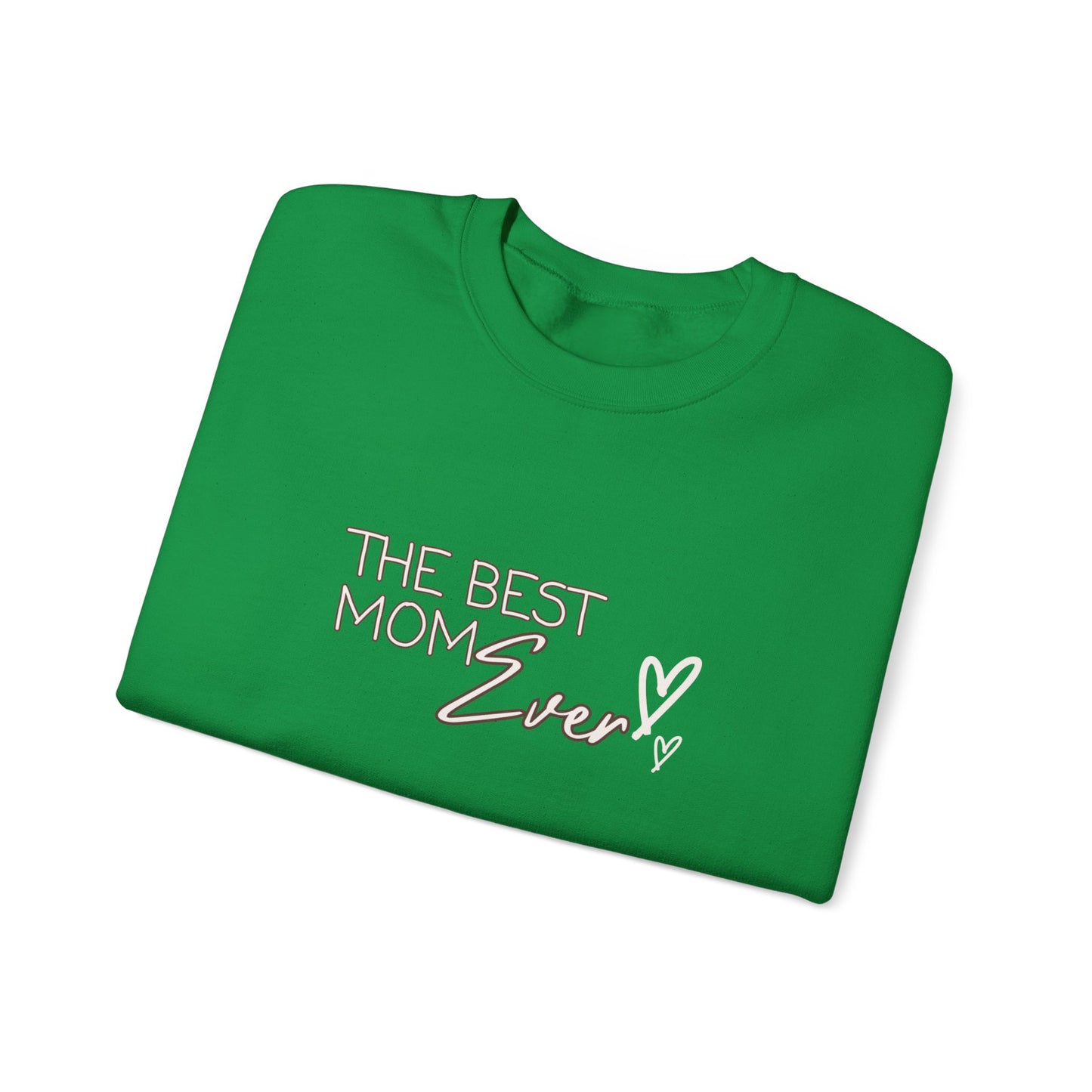 Best Mom Ever Hearts Heavy Blend™ Crewneck Sweatshirt