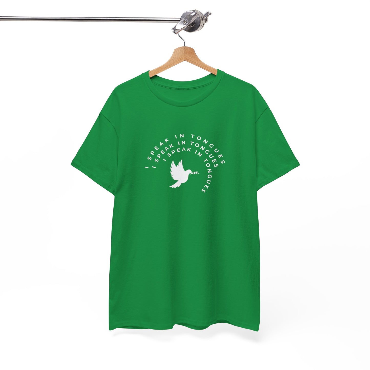 Speak In Tongues White Dove Unisex Cotton T-Shirt