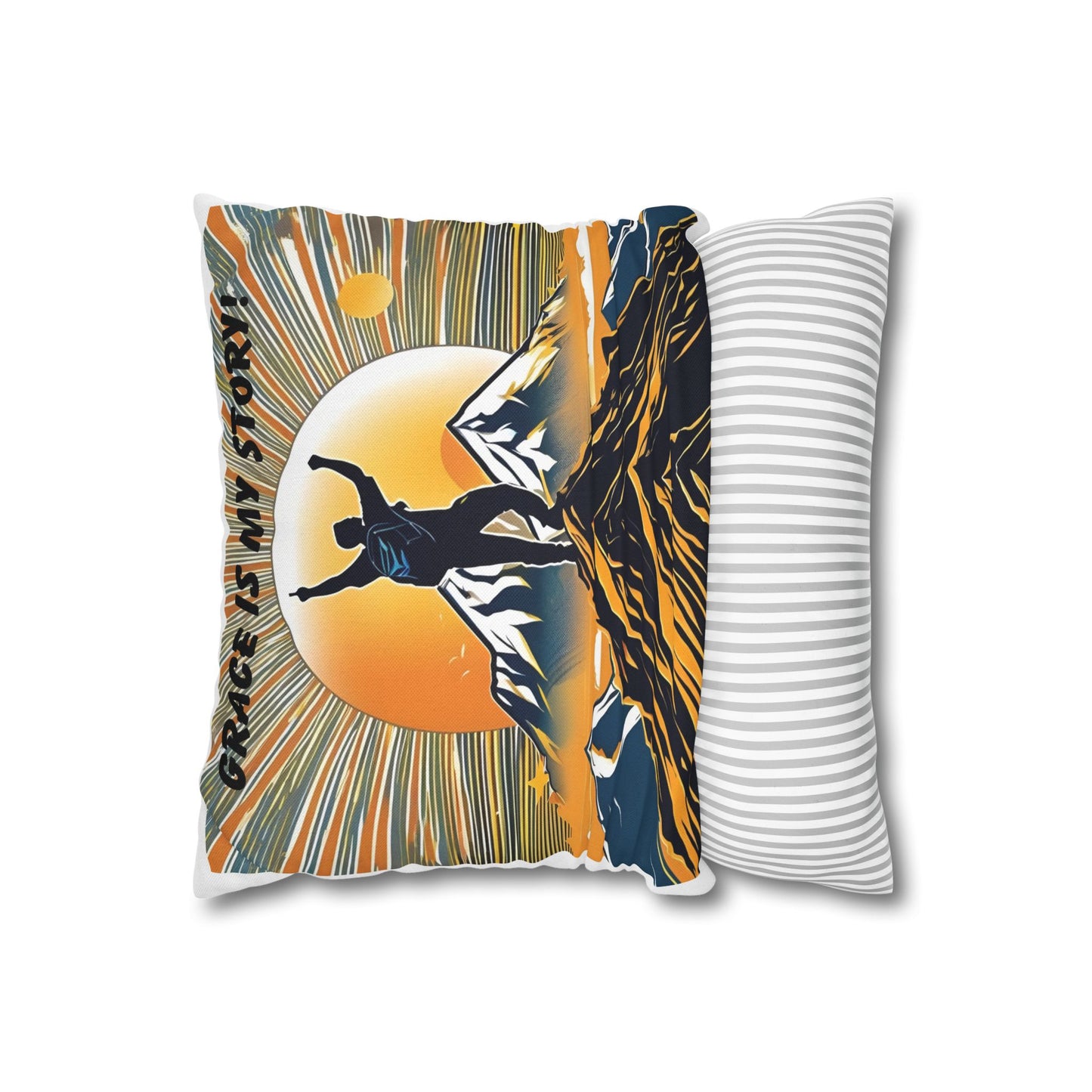 Spun Polyester Square Pillowcase
