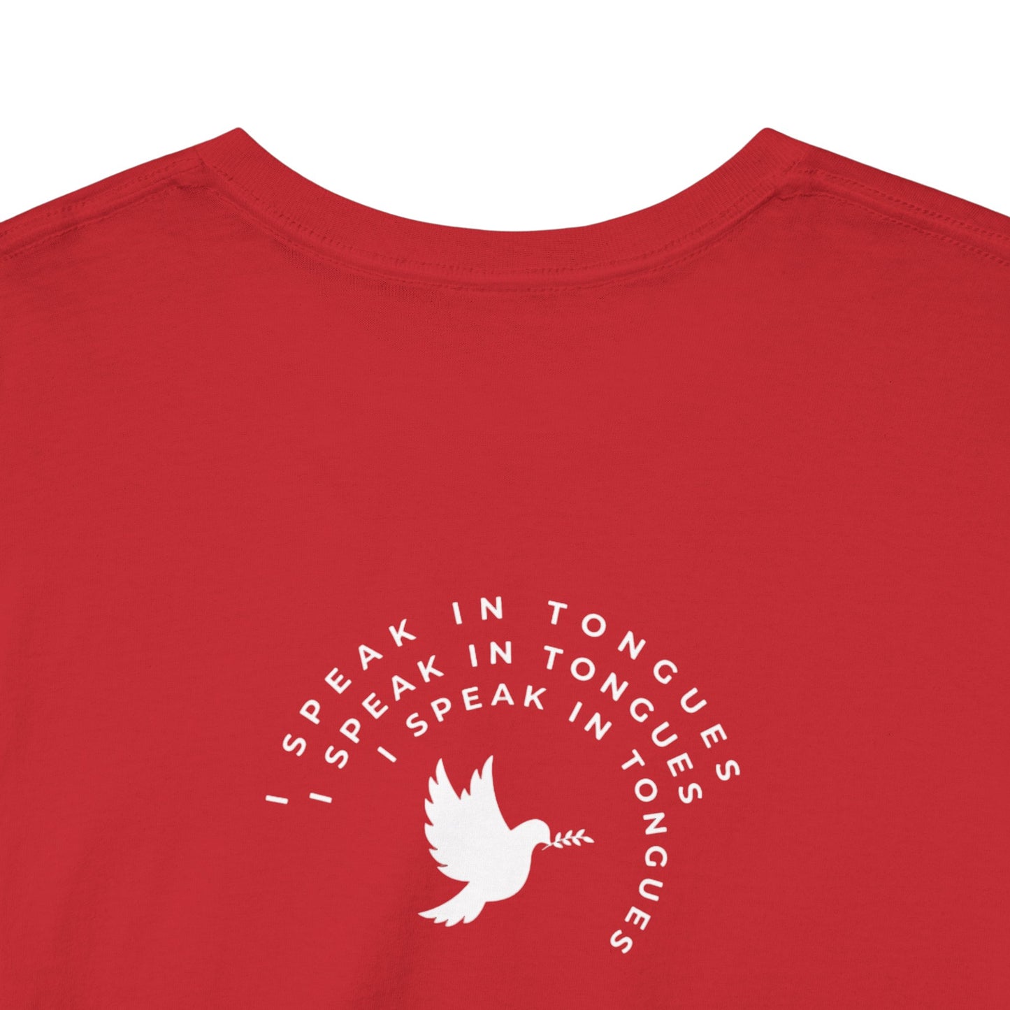 Speak In Tongues White Dove Unisex Cotton T-Shirt