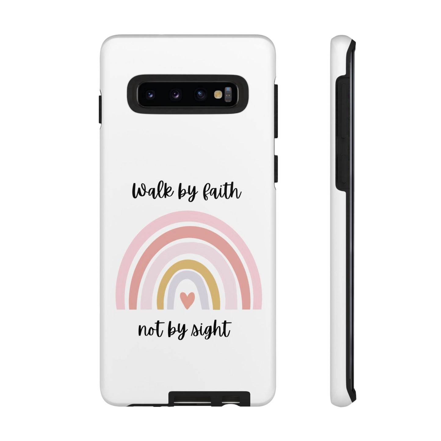 Walk By Faith Rainbow Phone Case
