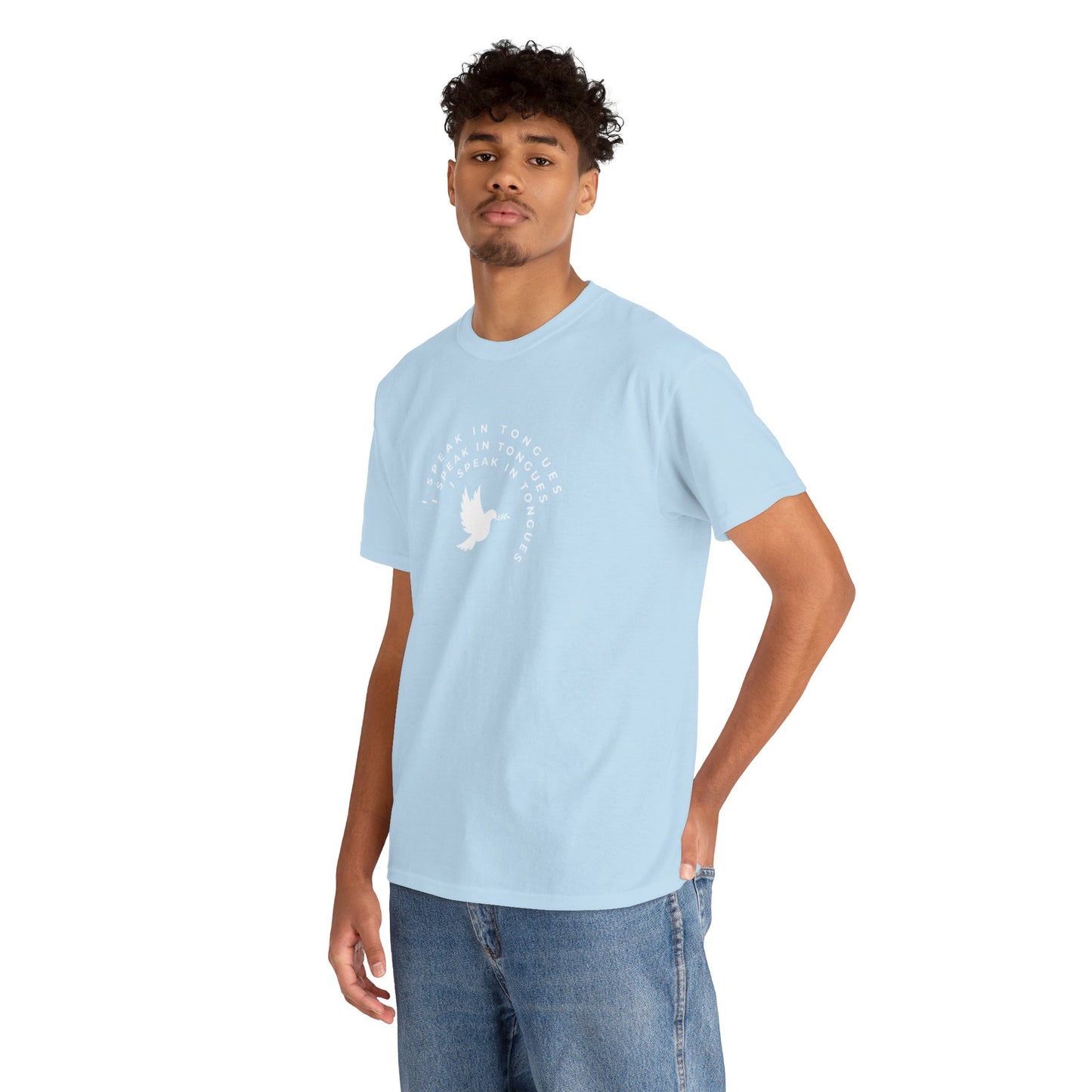 Speak In Tongues White Dove Unisex Cotton T-Shirt