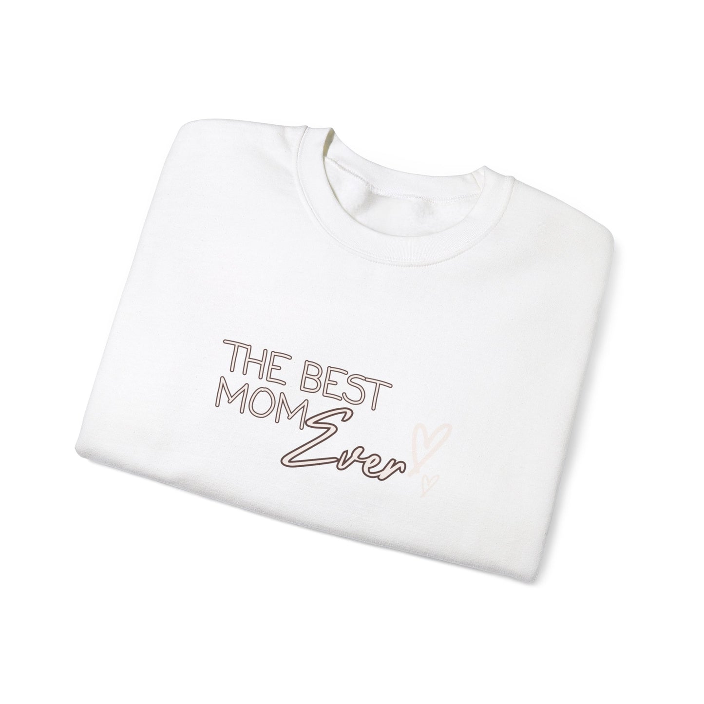 Best Mom Ever Hearts Heavy Blend™ Crewneck Sweatshirt