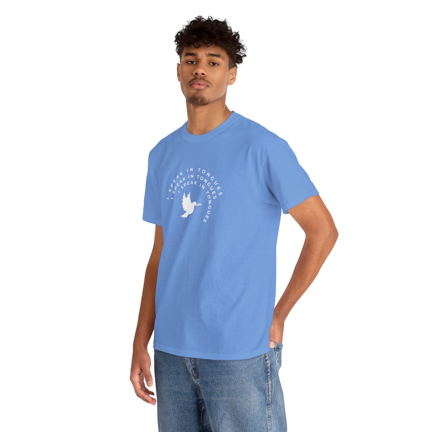 Speak In Tongues White Dove Unisex Cotton T-Shirt