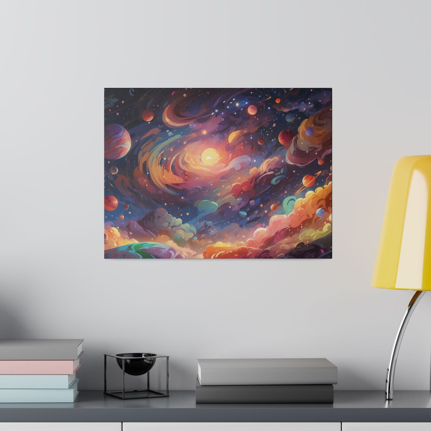 Glorious Galaxy Original Art Matte Canvas