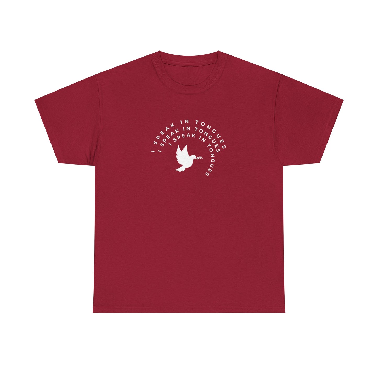 Speak In Tongues White Dove Unisex Cotton T-Shirt