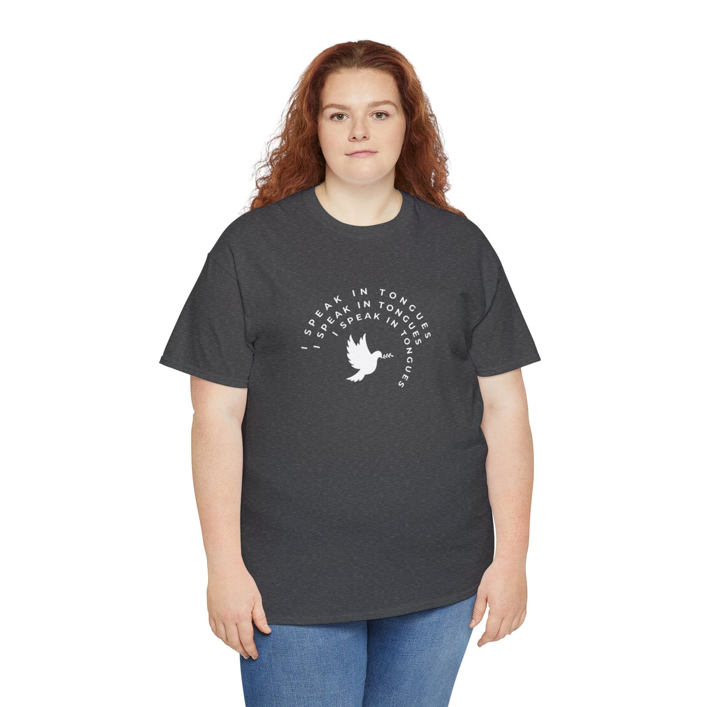 Speak In Tongues White Dove Unisex Cotton T-Shirt