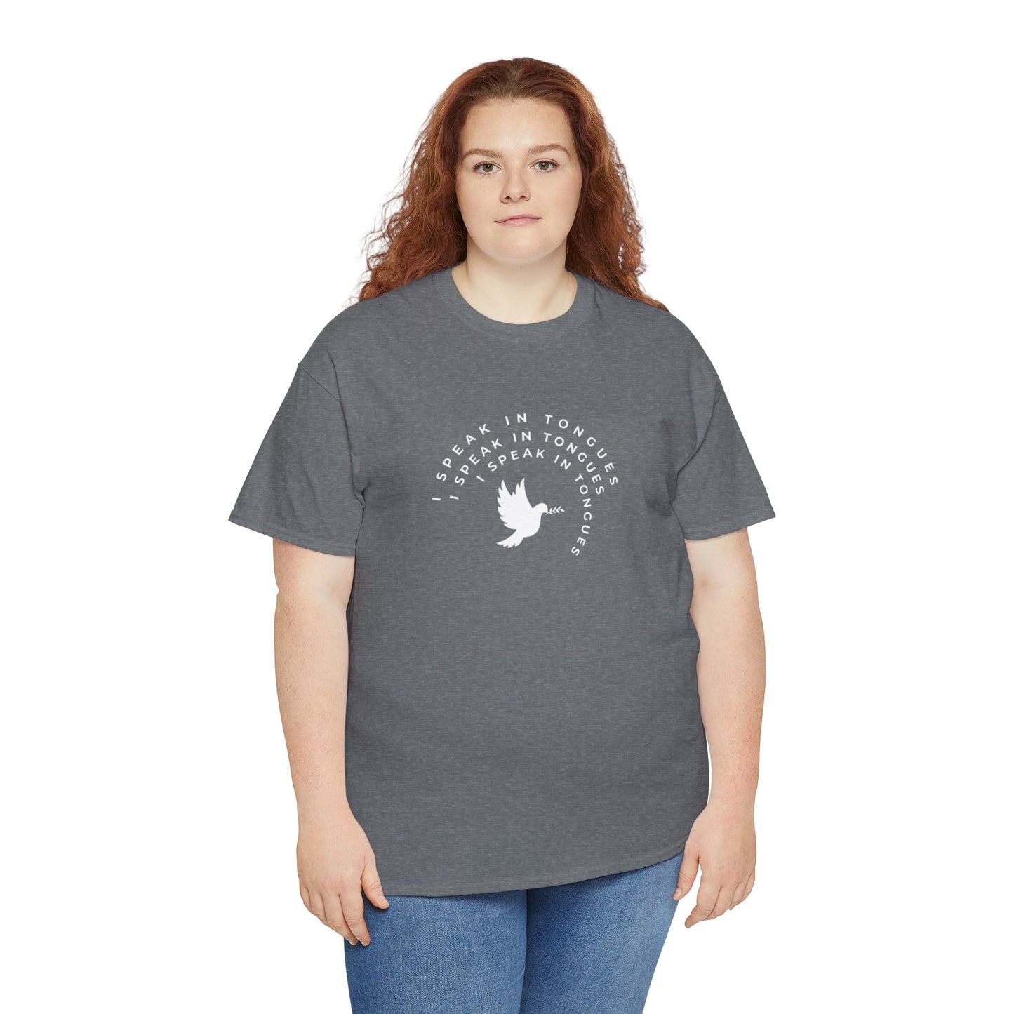 Speak In Tongues White Dove Unisex Cotton T-Shirt
