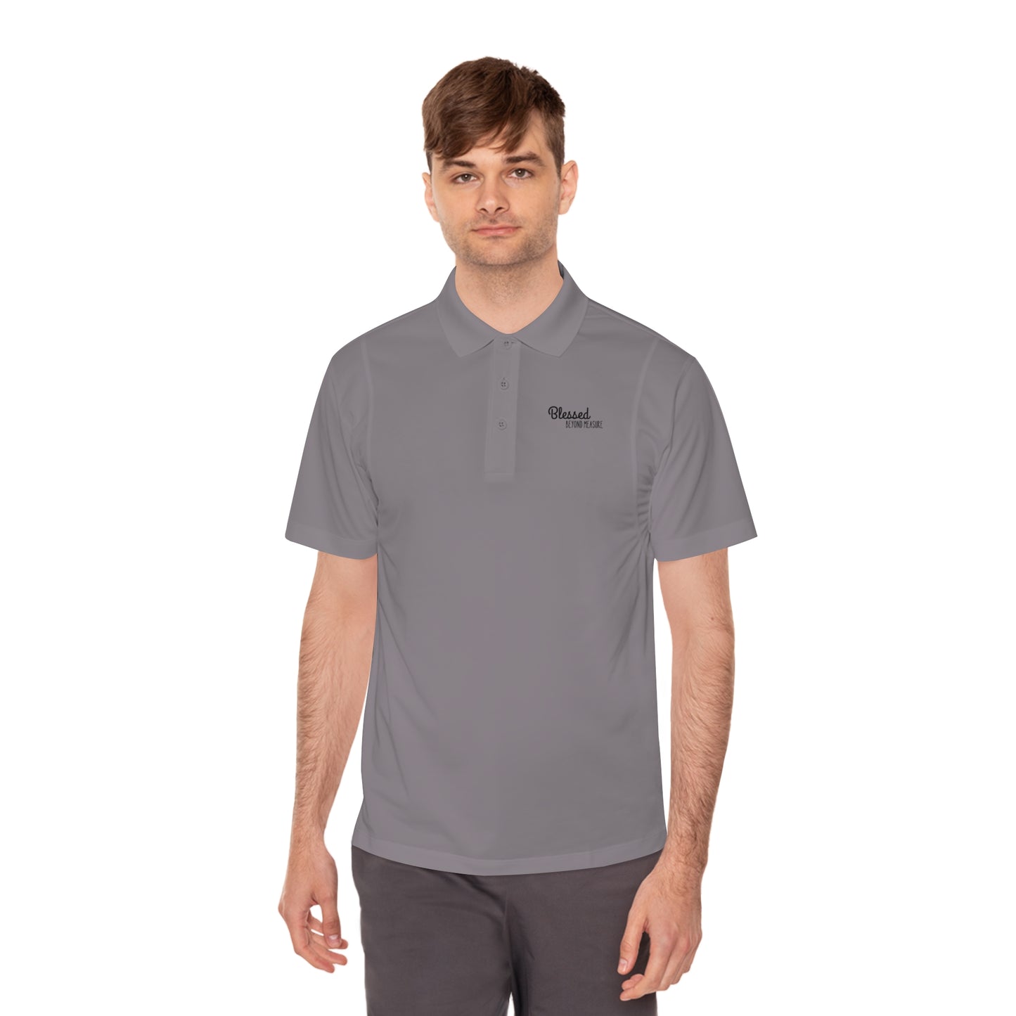 Blessed Beyond Measure Men's Sport Polo Shirt