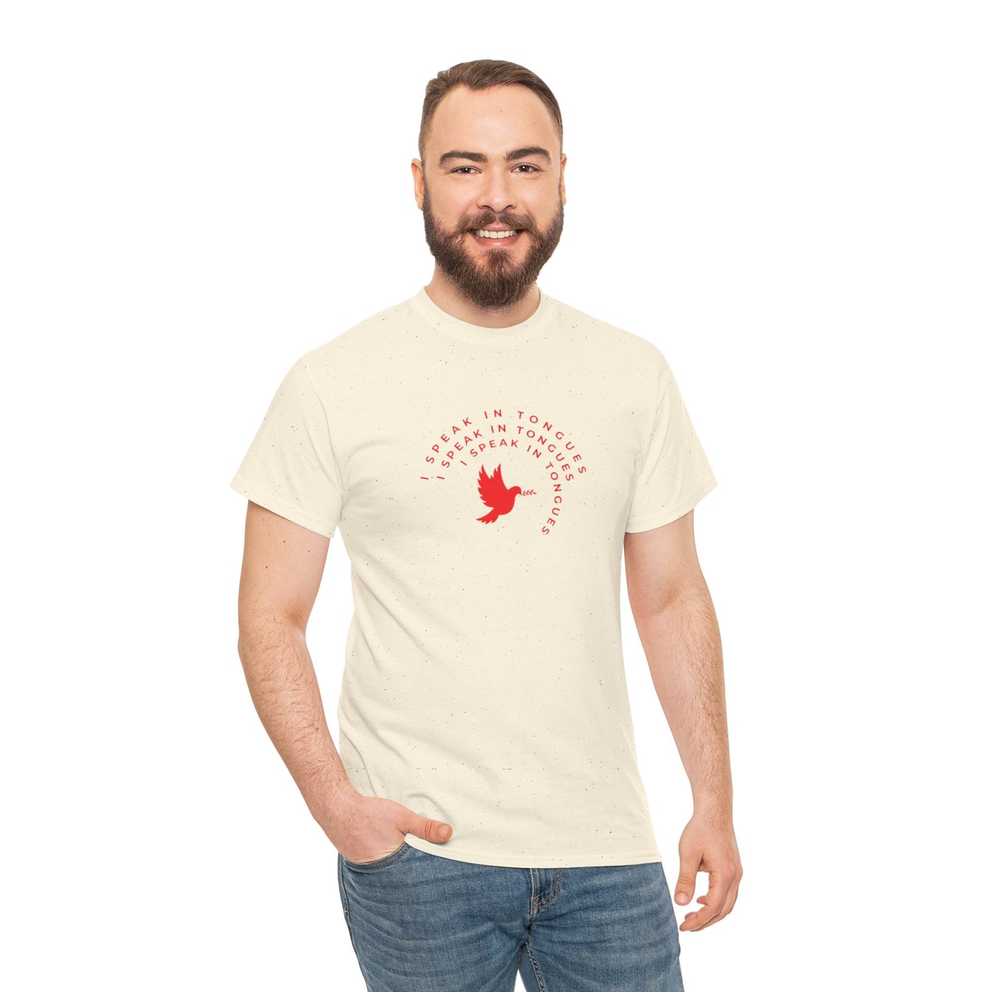 Speak In Tongues Red Dove Unisex Cotton T-Shirt