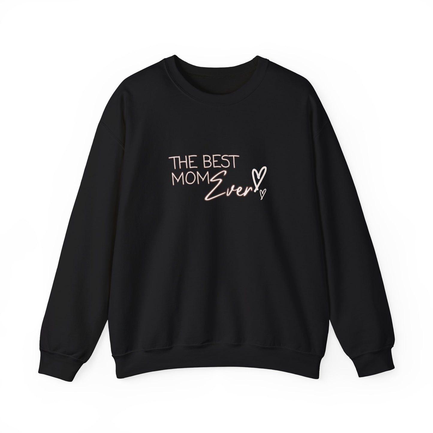 Best Mom Ever Hearts Heavy Blend™ Crewneck Sweatshirt