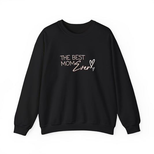 Best Mom Ever Hearts Heavy Blend™ Crewneck Sweatshirt