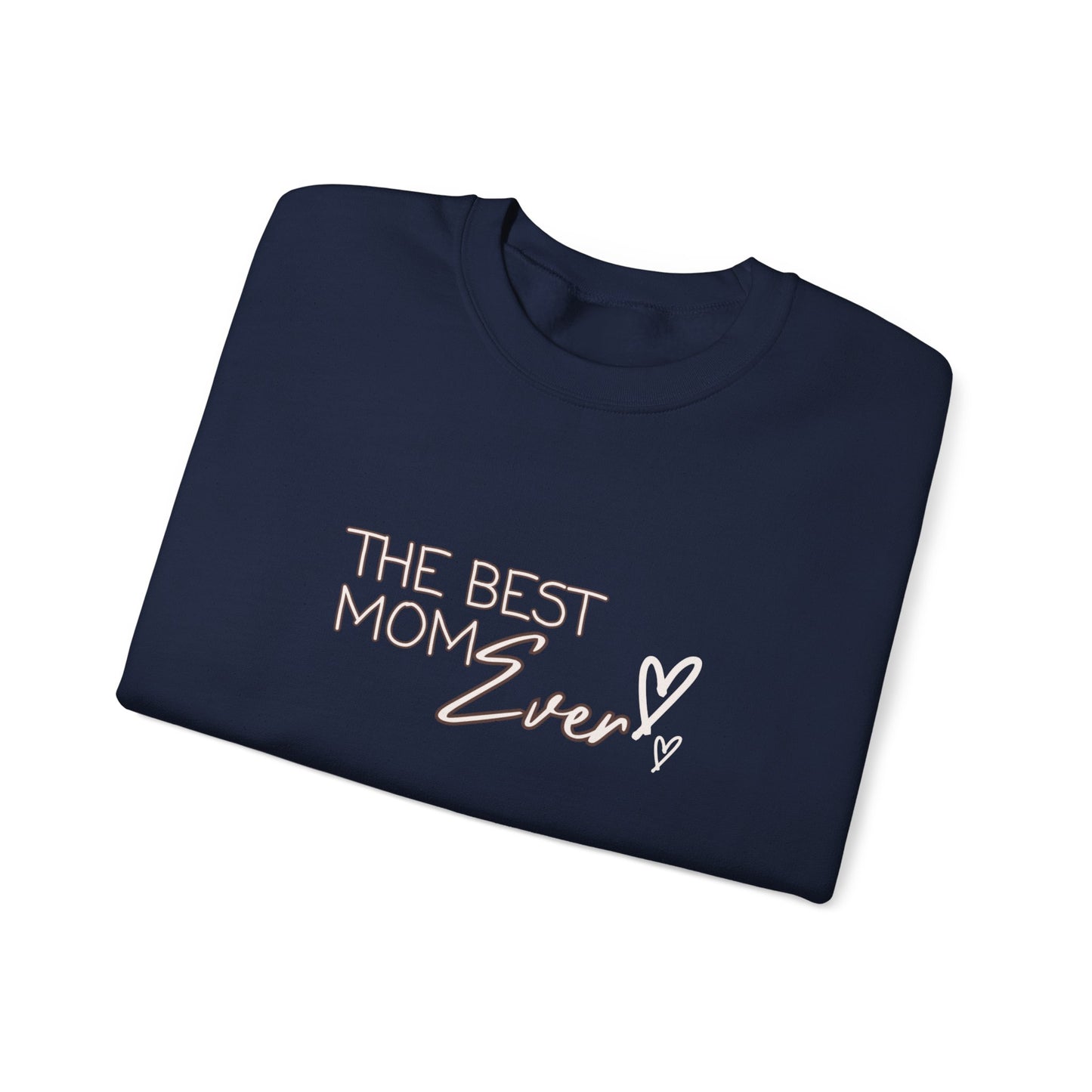 Best Mom Ever Hearts Heavy Blend™ Crewneck Sweatshirt