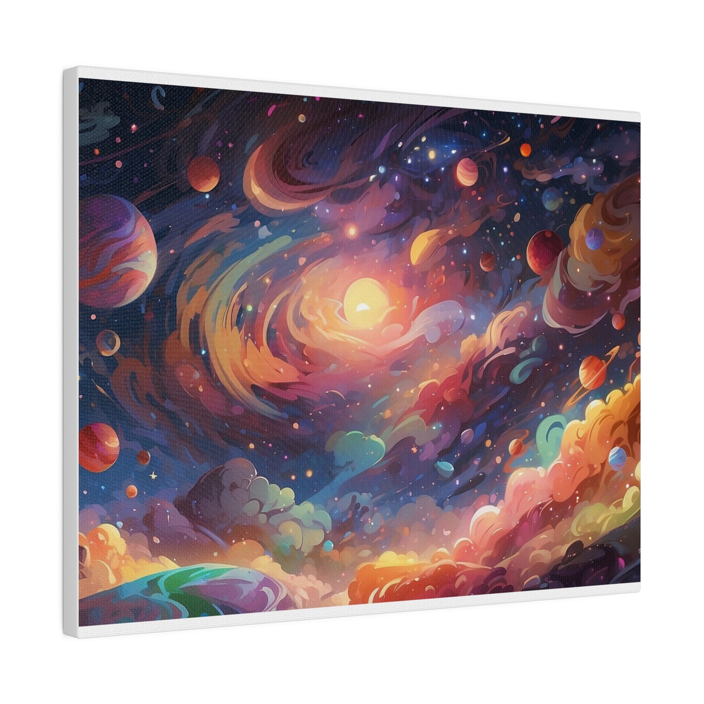 Glorious Galaxy Original Art Matte Canvas