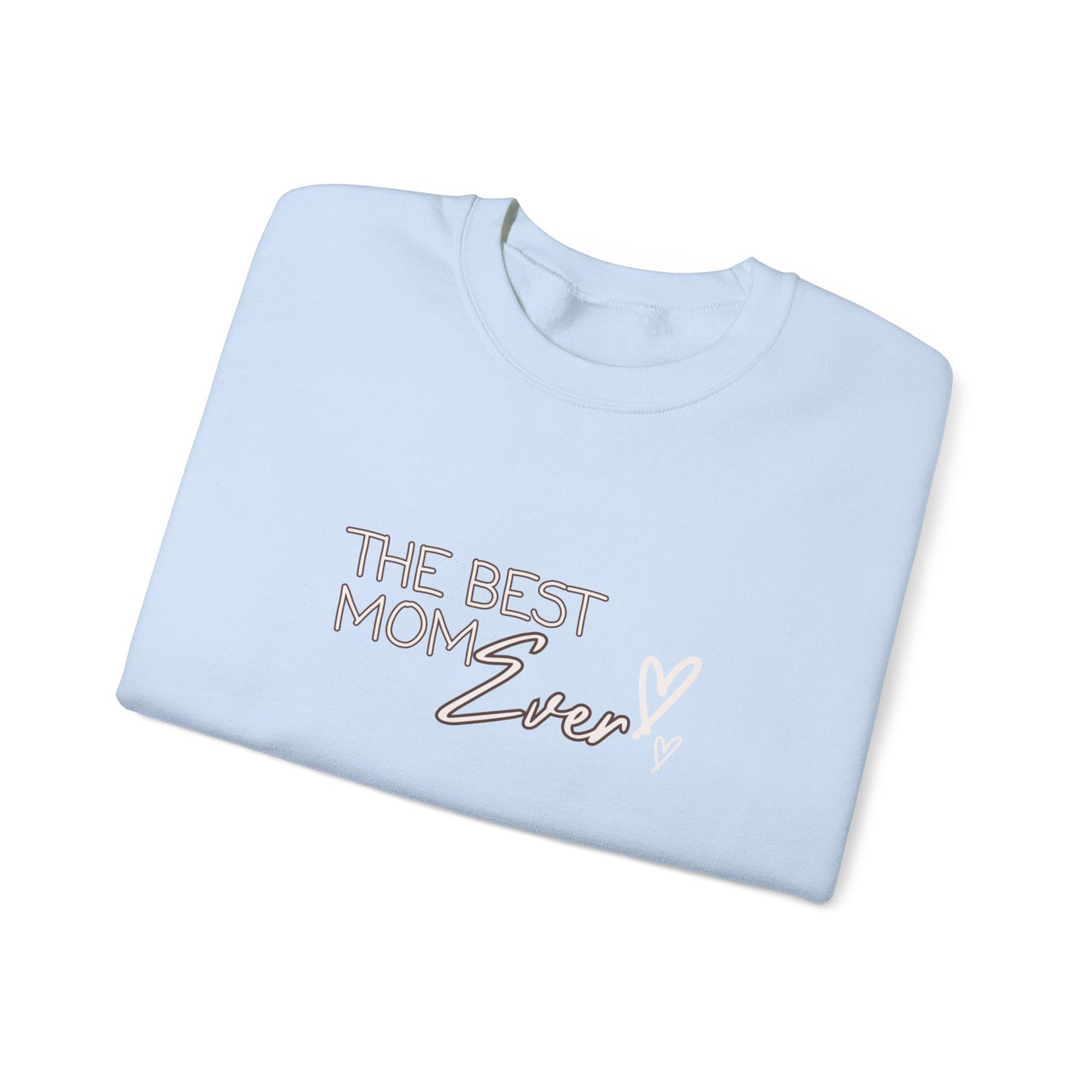 Best Mom Ever Hearts Heavy Blend™ Crewneck Sweatshirt