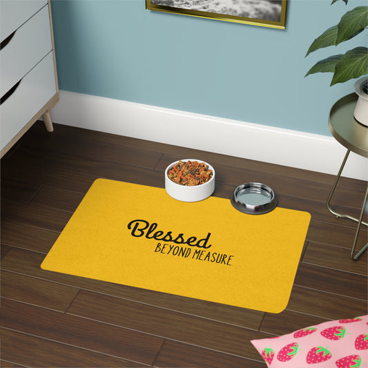 Blessed Beyond Measure Pet Food Mat