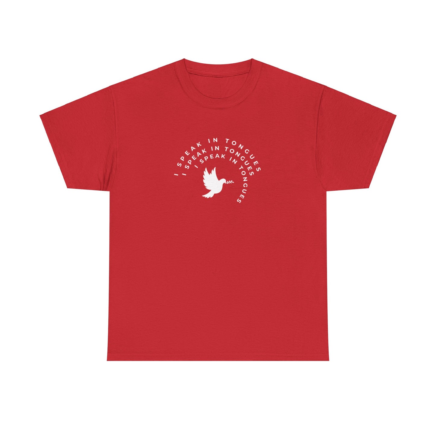Speak In Tongues White Dove Unisex Cotton T-Shirt