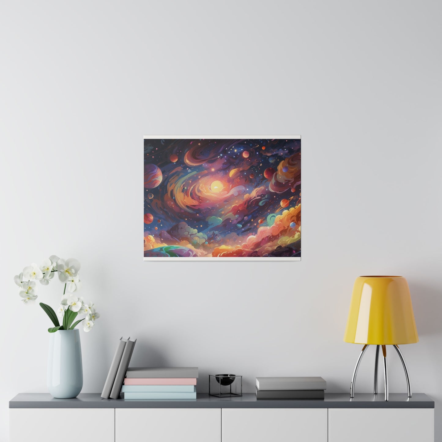 Glorious Galaxy Original Art Matte Canvas