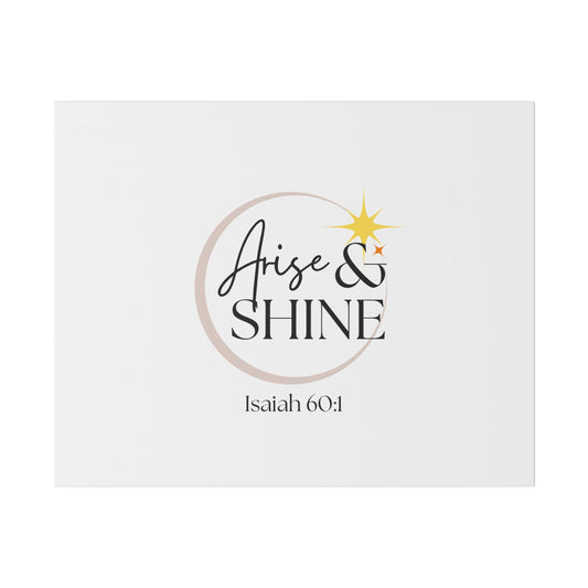 Arise & Shine Original Artwork Matte Canvas
