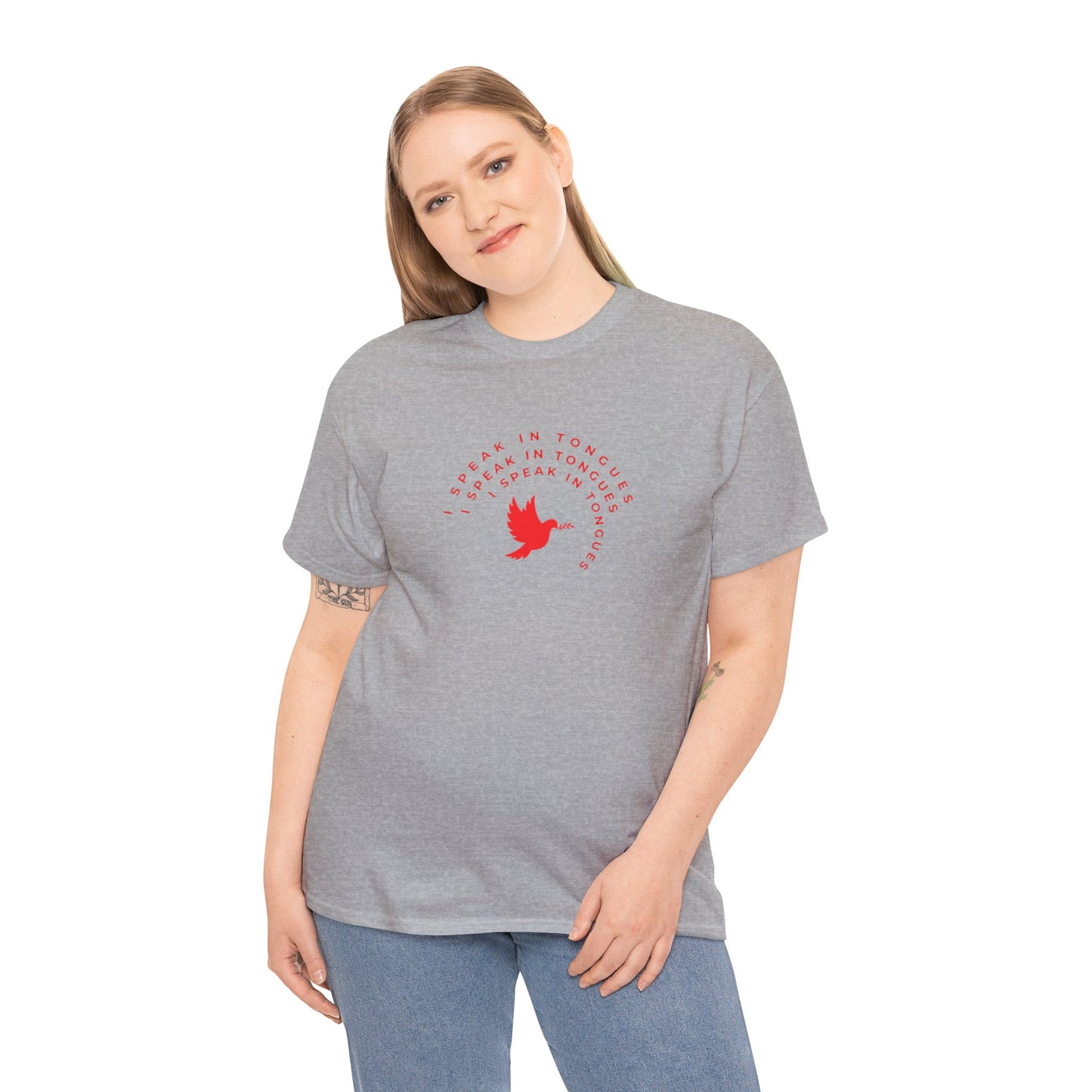 Speak In Tongues Red Dove Unisex Cotton T-Shirt