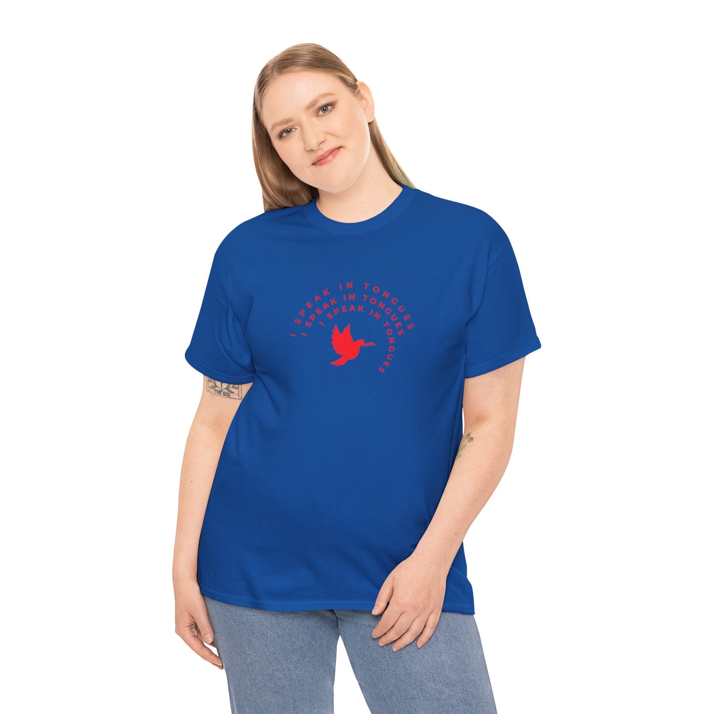 Speak In Tongues Red Dove Unisex Cotton T-Shirt