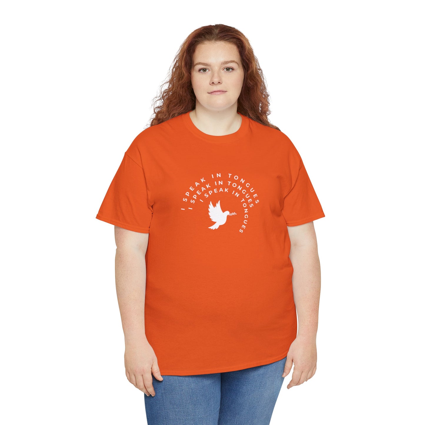 Speak In Tongues White Dove Unisex Cotton T-Shirt
