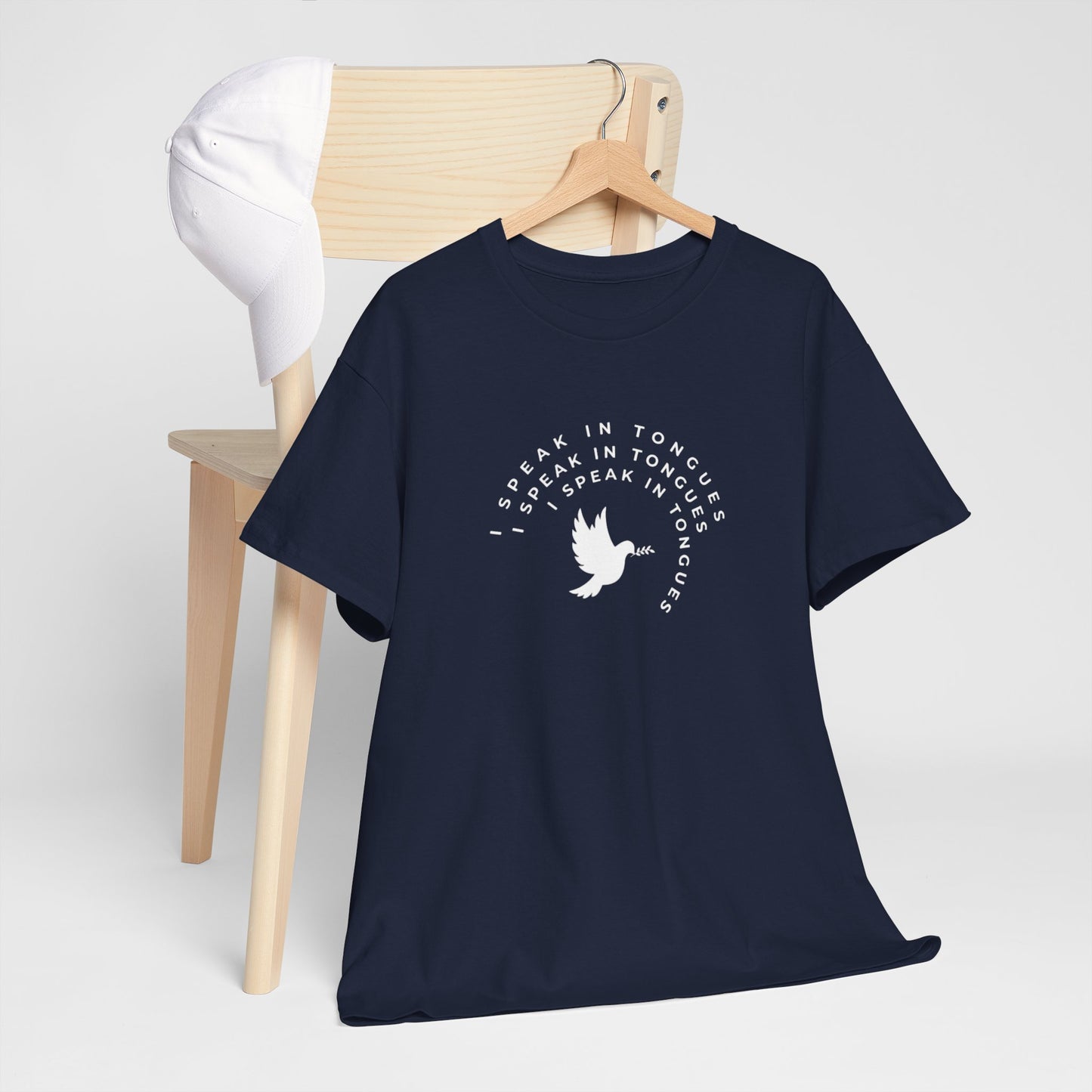 Speak In Tongues White Dove Unisex Cotton T-Shirt