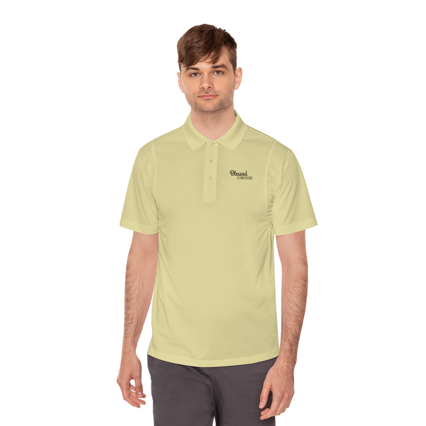 Blessed Beyond Measure Men's Sport Polo Shirt