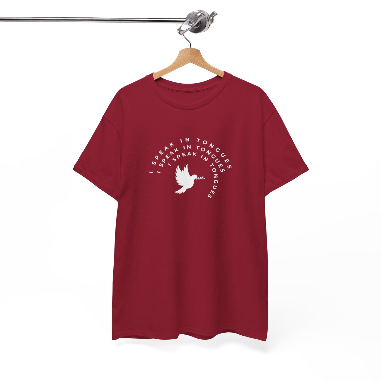 Speak In Tongues White Dove Unisex Cotton T-Shirt