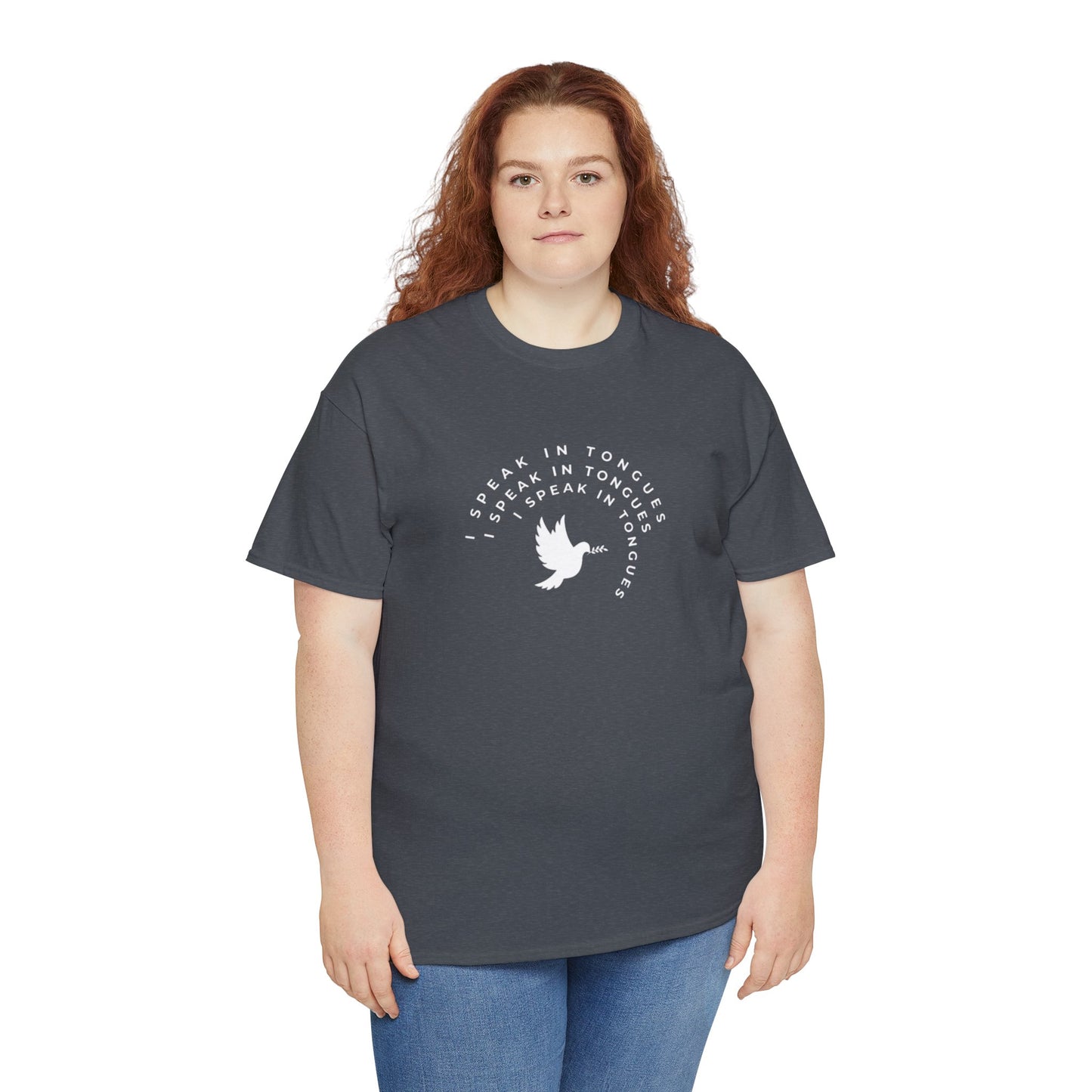 Speak In Tongues White Dove Unisex Cotton T-Shirt