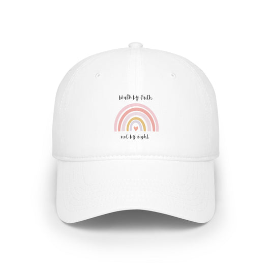 Walk By Faith Rainbow Baseball Cap