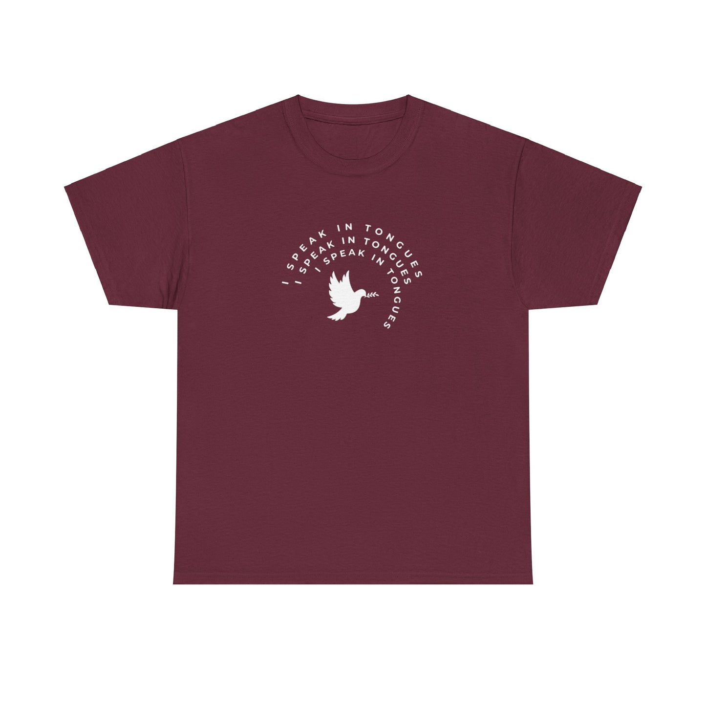 Speak In Tongues White Dove Unisex Cotton T-Shirt