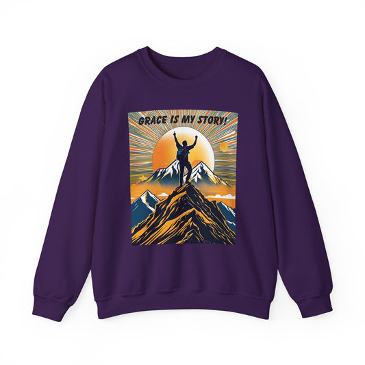 Grace Is My Story Unisex Crewneck Sweatshirt