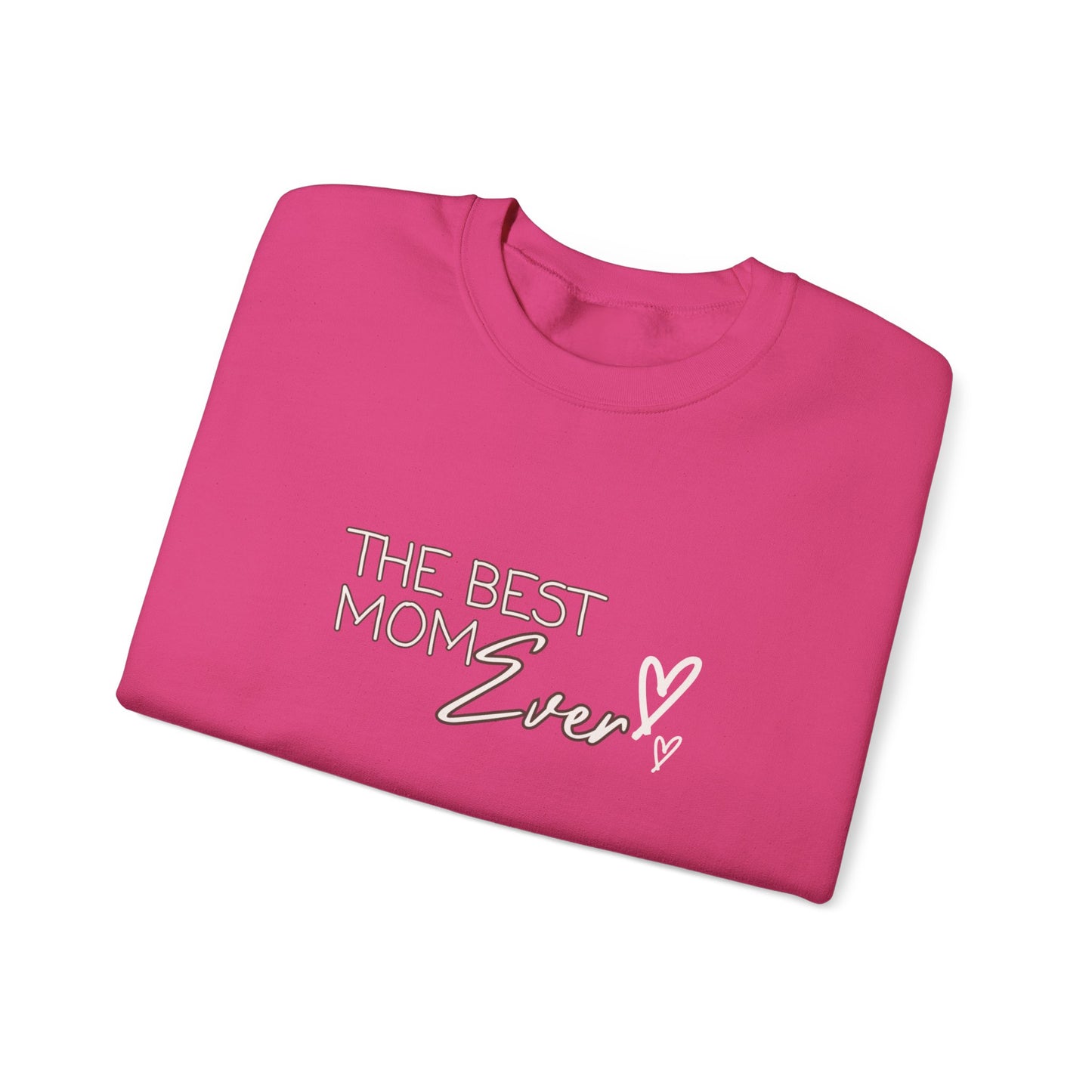 Best Mom Ever Hearts Heavy Blend™ Crewneck Sweatshirt