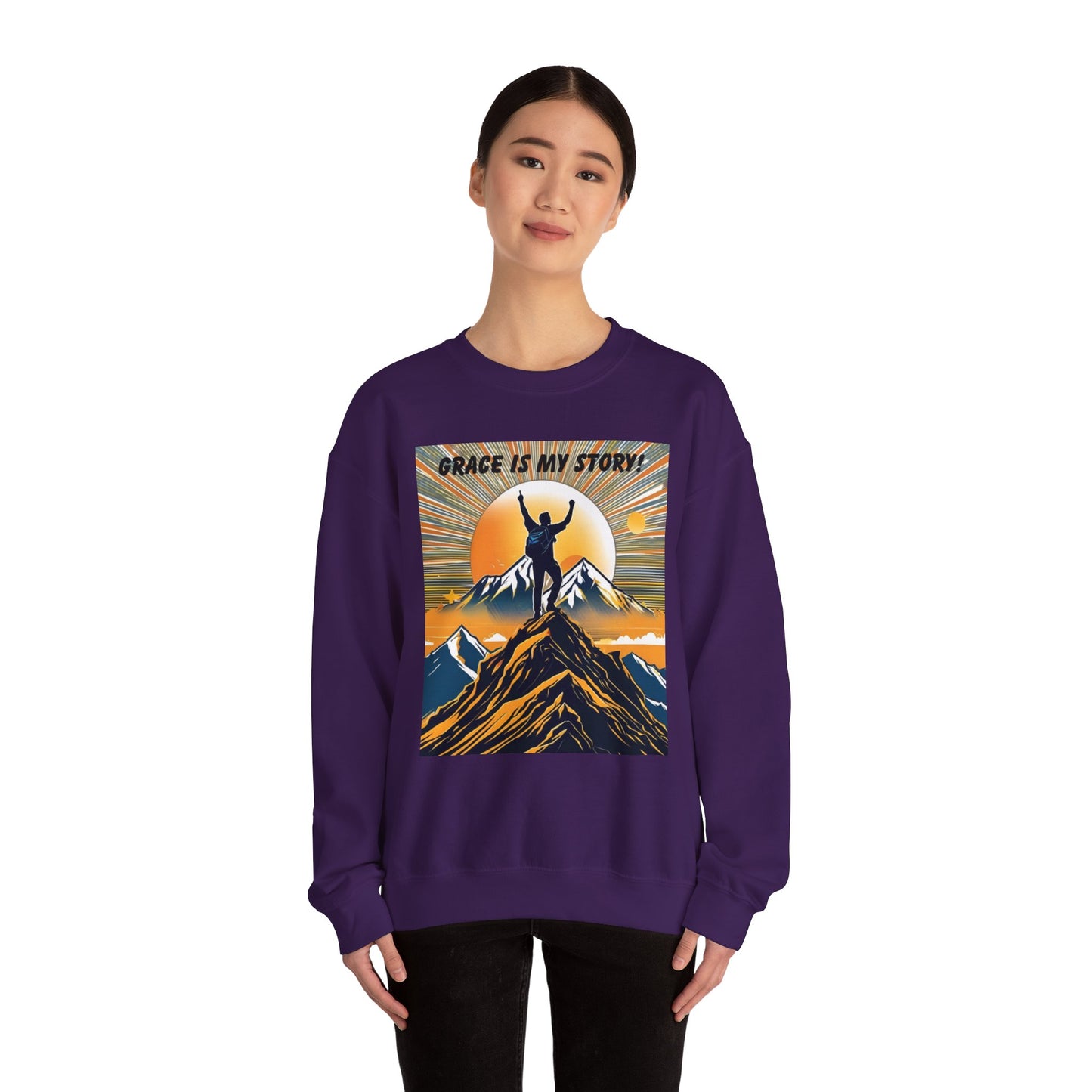 Grace Is My Story Unisex Crewneck Sweatshirt