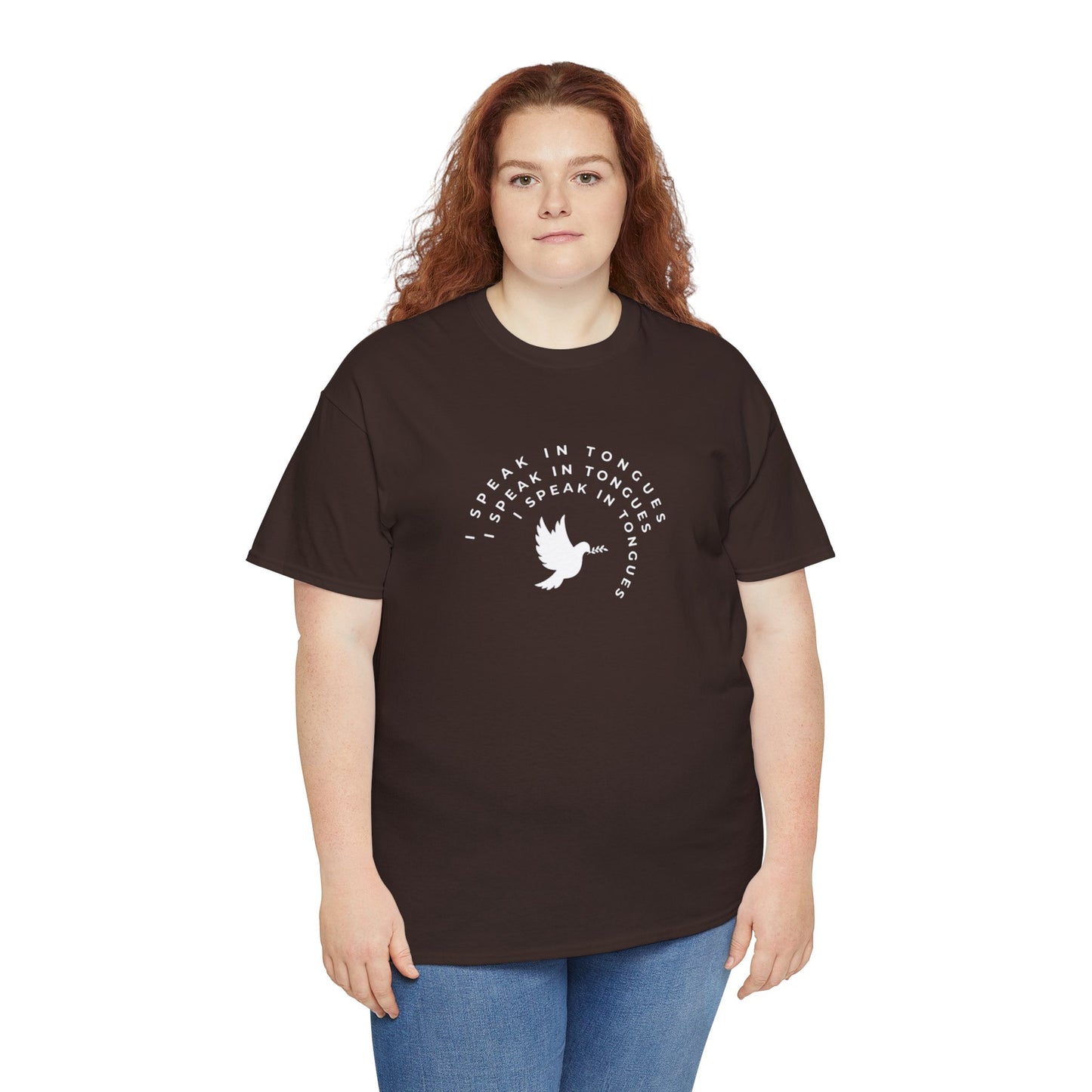 Speak In Tongues White Dove Unisex Cotton T-Shirt