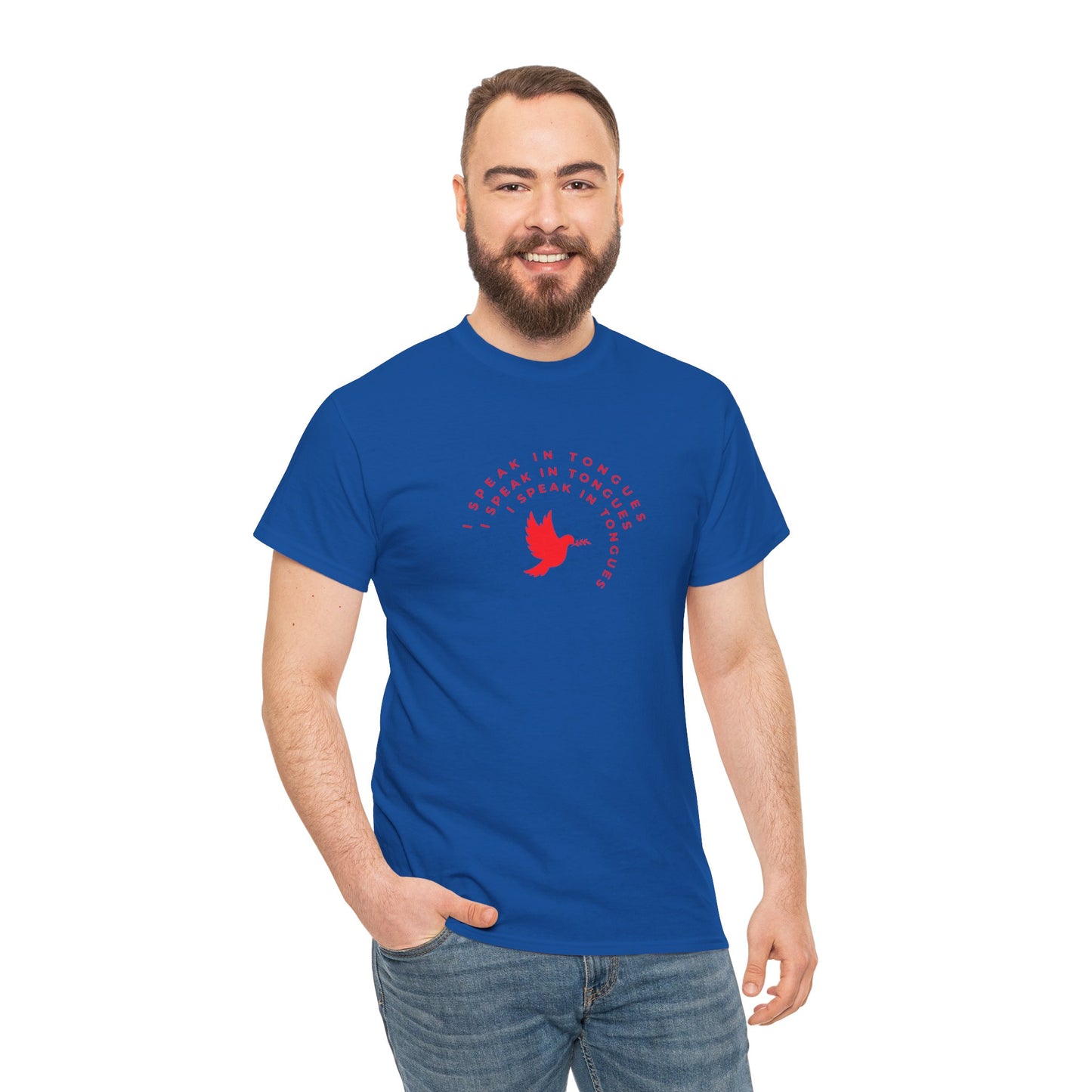 Speak In Tongues Red Dove Unisex Cotton T-Shirt