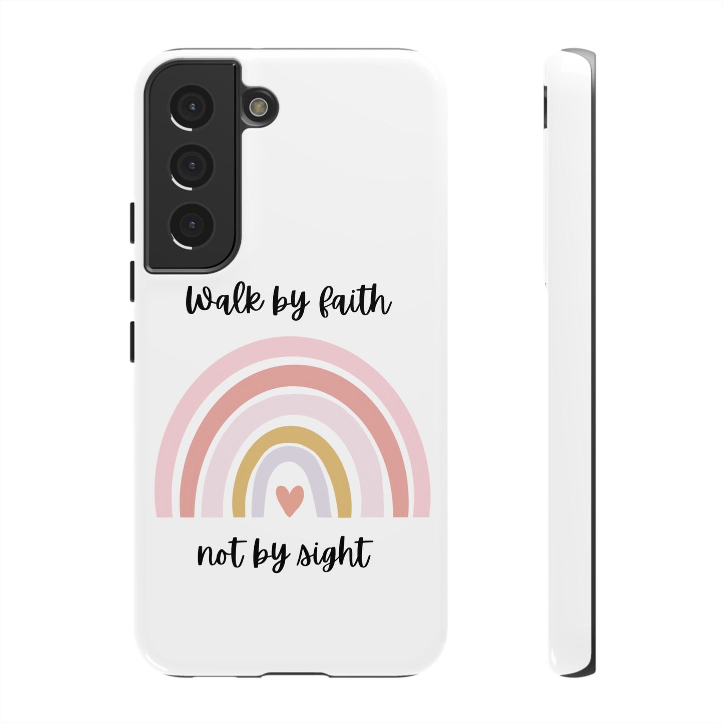 Walk By Faith Rainbow Phone Case