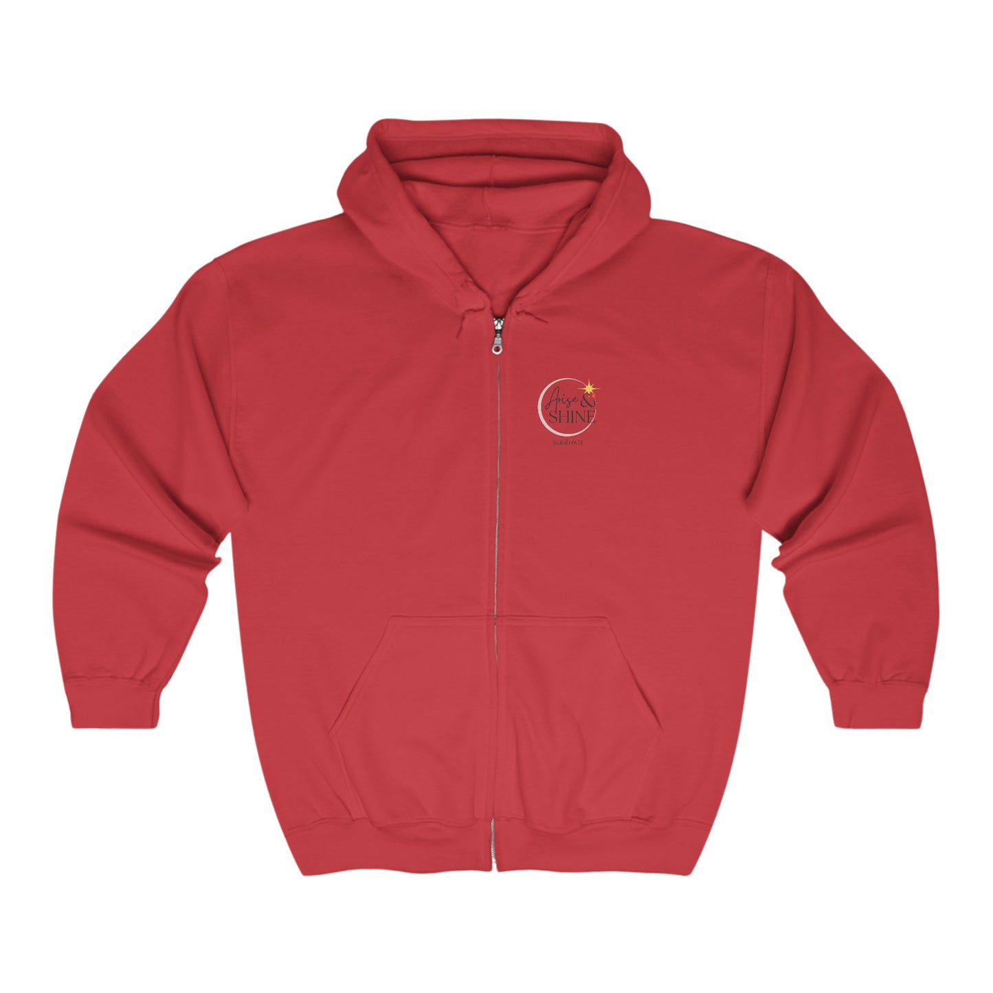 Arise & Shine Unisex Full Zip Hooded Sweatshirt