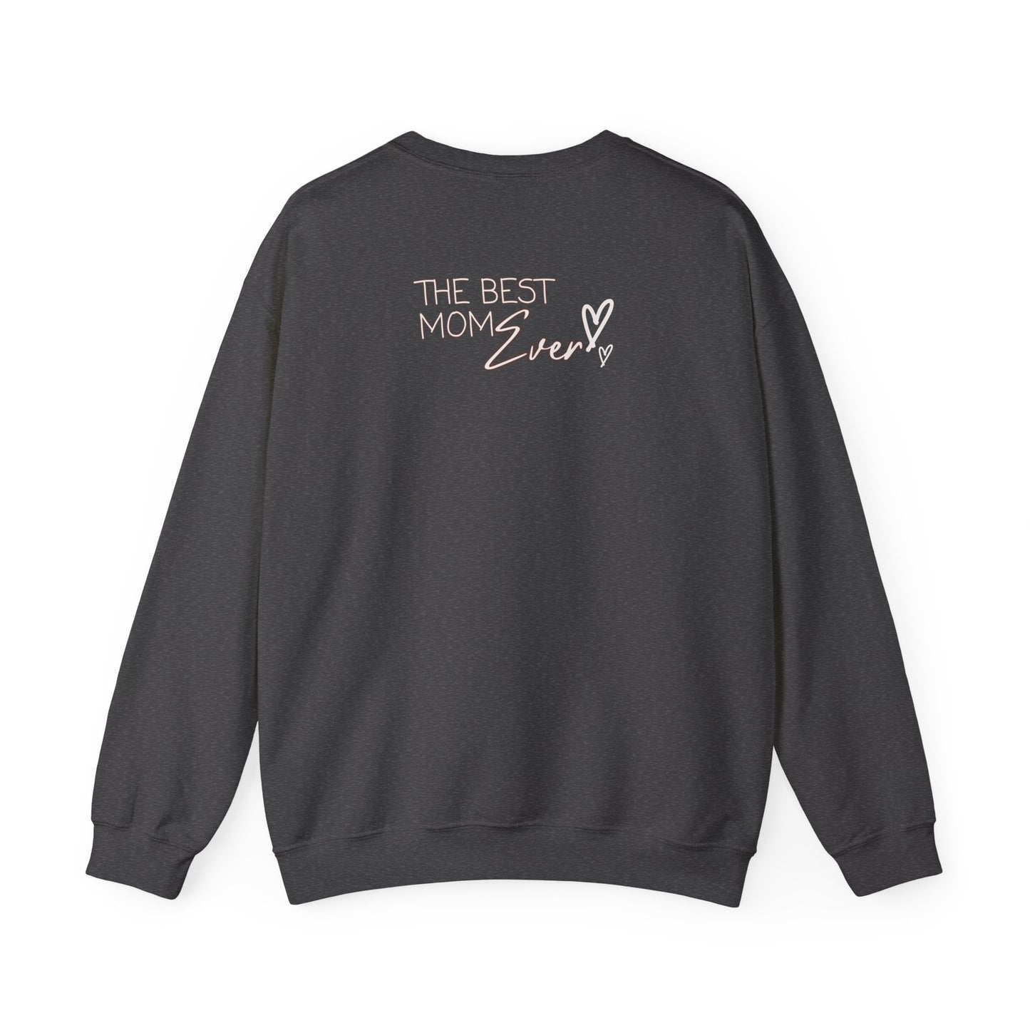 Best Mom Ever Hearts Heavy Blend™ Crewneck Sweatshirt