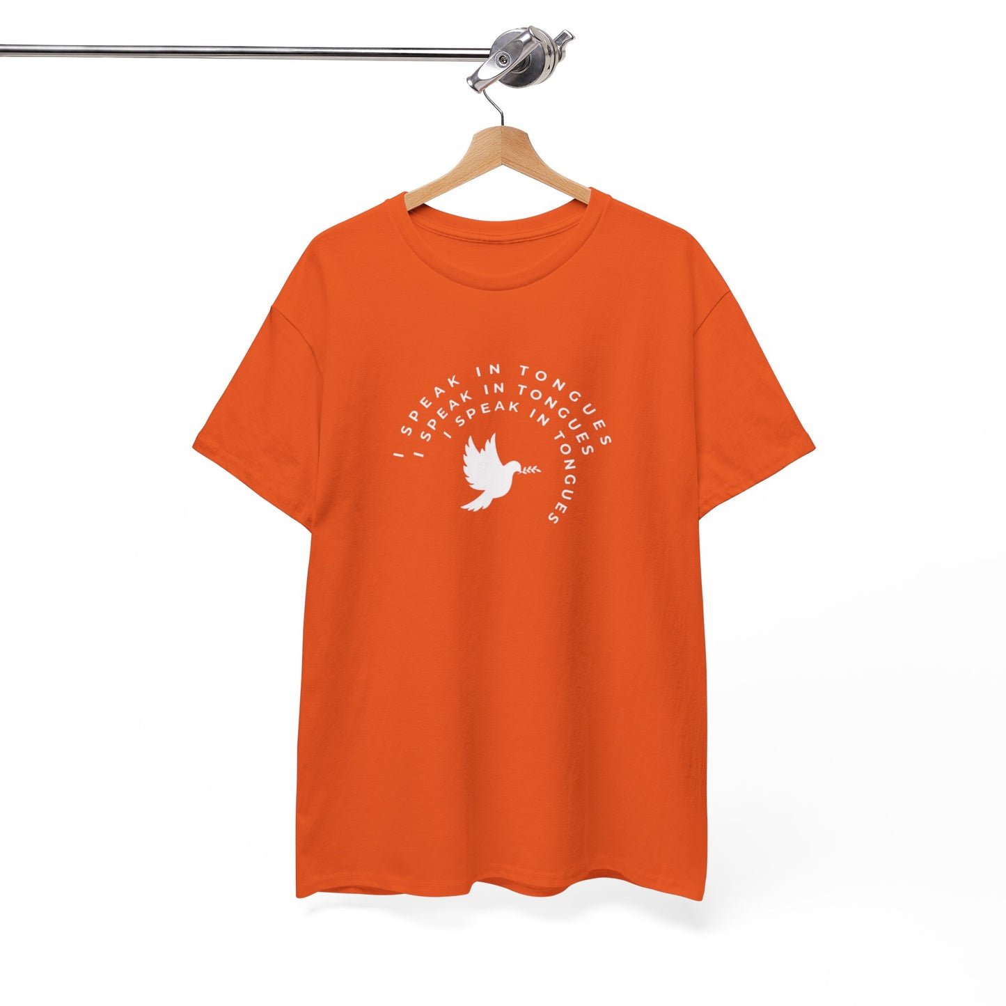Speak In Tongues White Dove Unisex Cotton T-Shirt