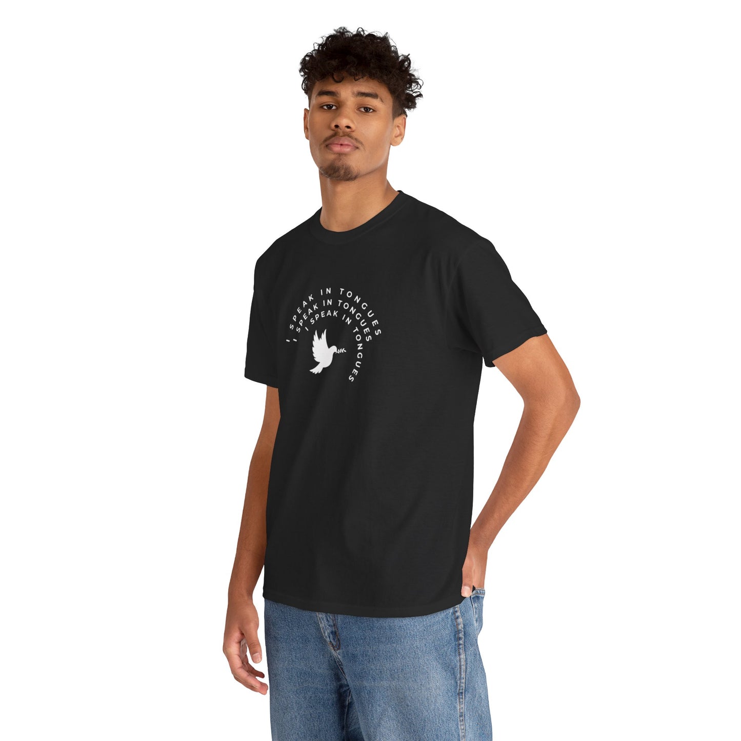 Speak In Tongues White Dove Unisex Cotton T-Shirt