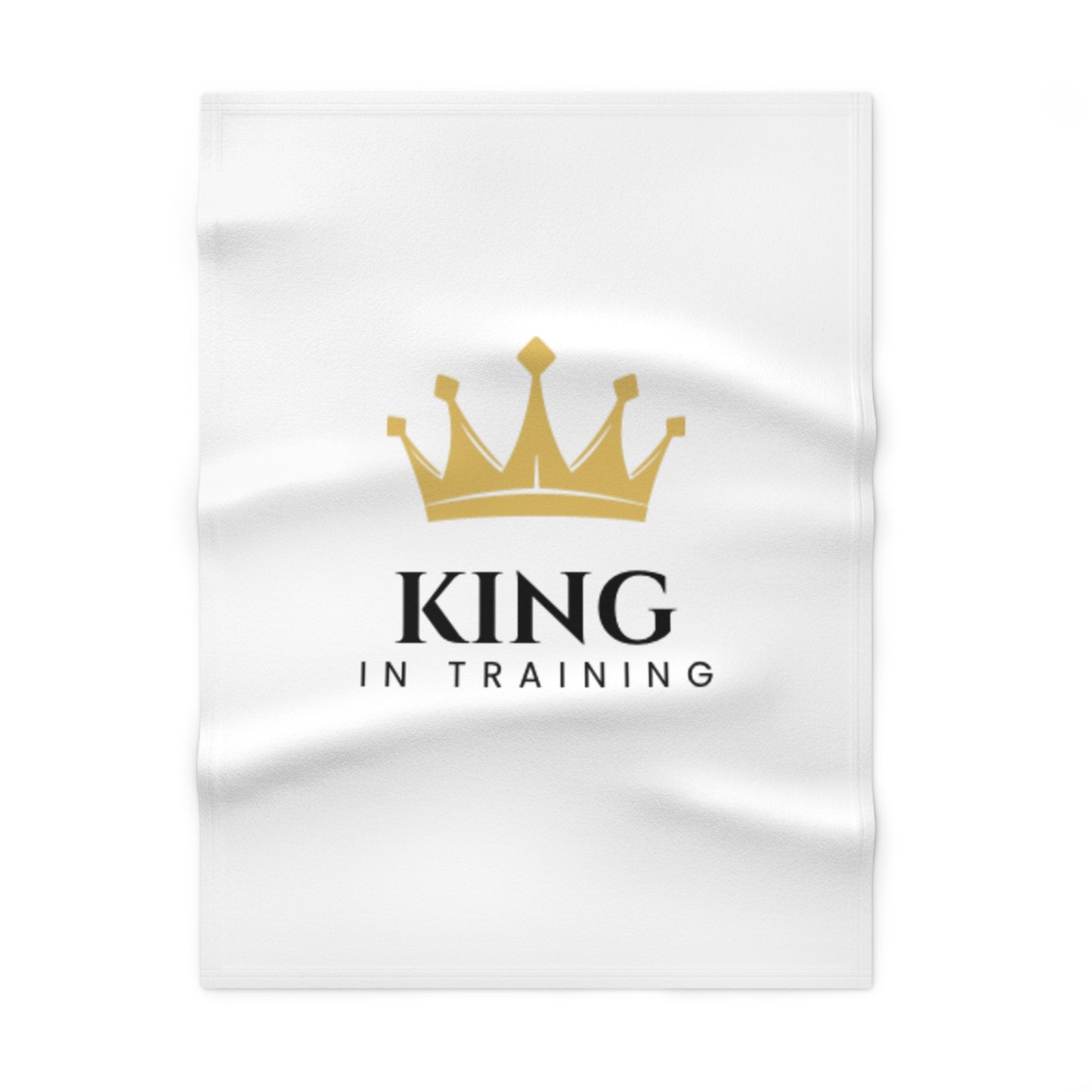 King in Training Soft Fleece Baby Blanket