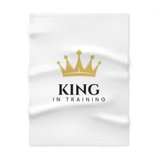 King in Training Soft Fleece Baby Blanket