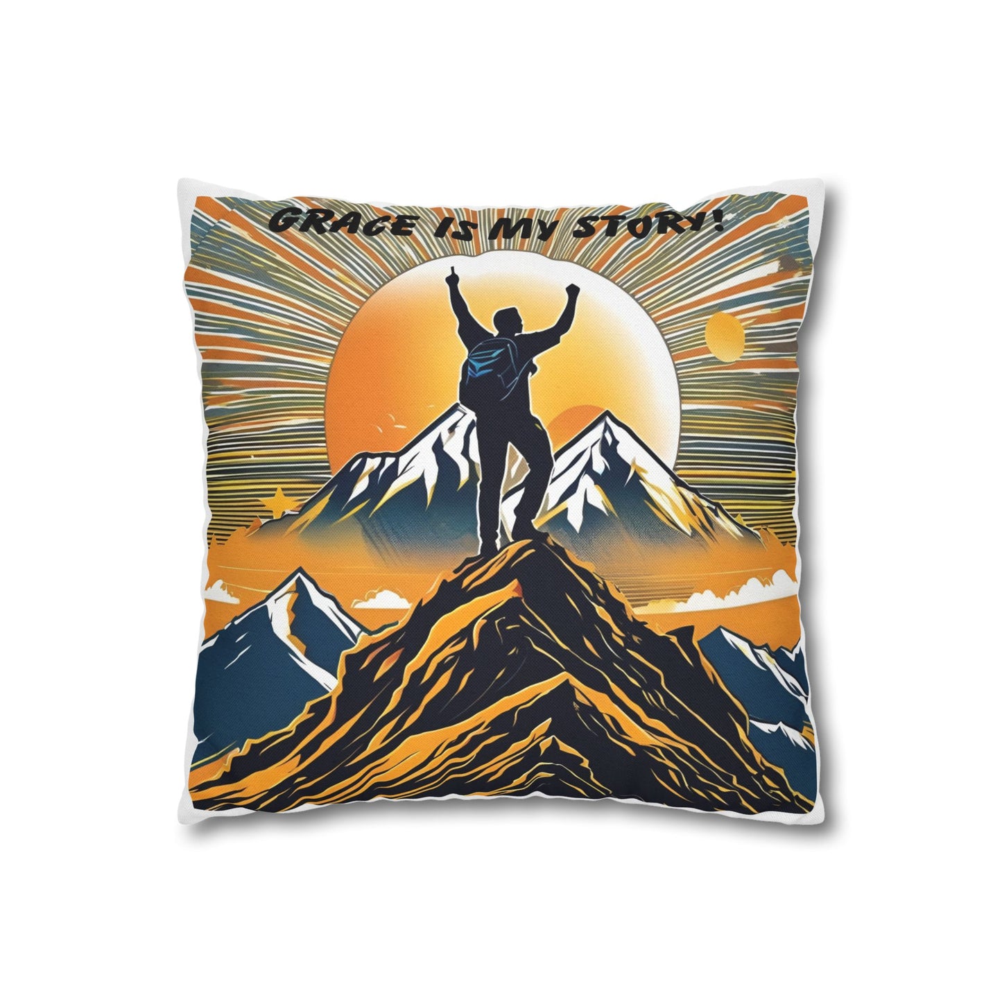 Spun Polyester Square Pillowcase