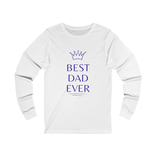 Best Dad Ever Jersey Long Sleeve T-Shirt