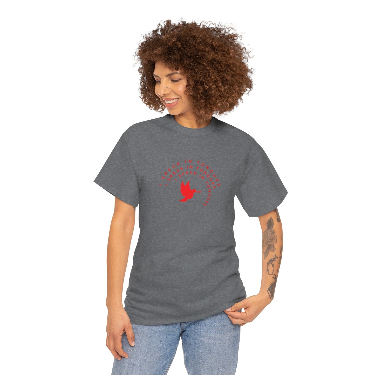 Speak In Tongues Red Dove Unisex Cotton T-Shirt
